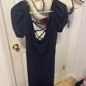 navy sparkly prom/formal dress!